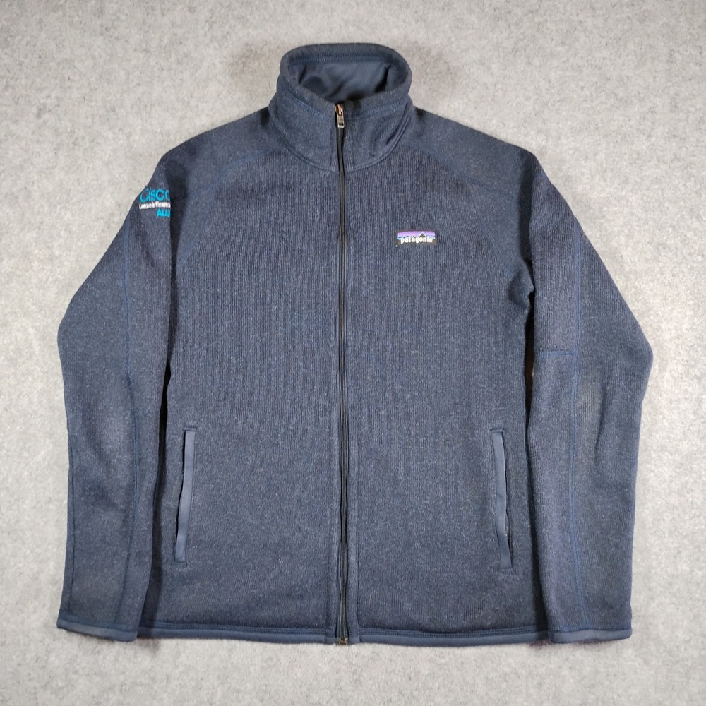 Patagonia Better Sweater Full Zip Jacket Mens Small Navy Blue Fleece 25543 FA19
